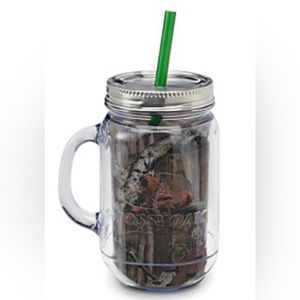 Mossy Oak Breakup Infinity 20 oz Double Wall Mason Jar with Handle